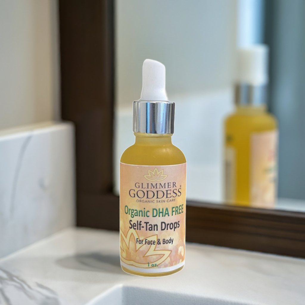 Organic DHA FREE Tanning Drops for Face & Body 1 oz.-3